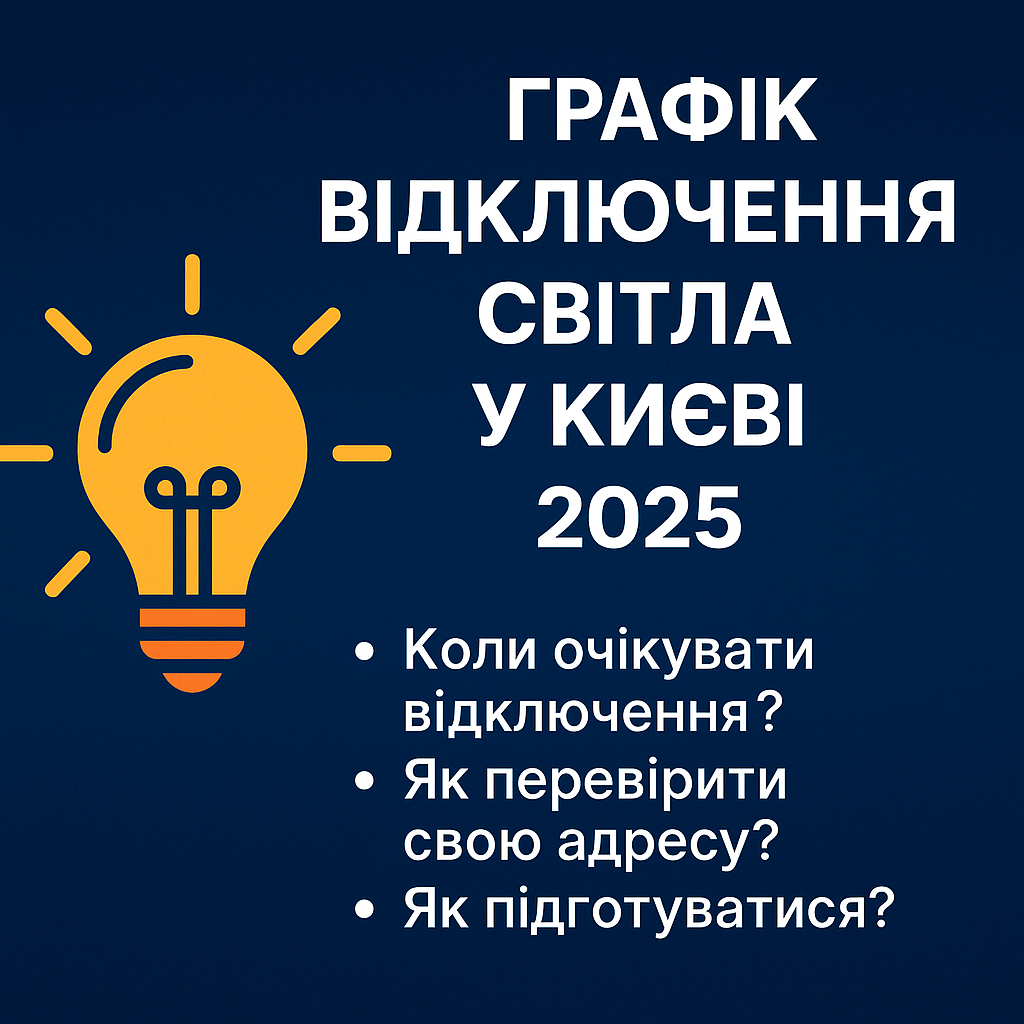 Графіки відключень світла в Червні