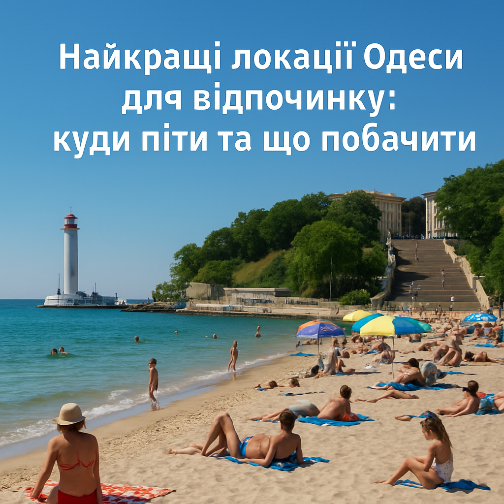 Найкращі локації Одеси для відпочинку: пляжі, парки, прогулянки та гастро локації